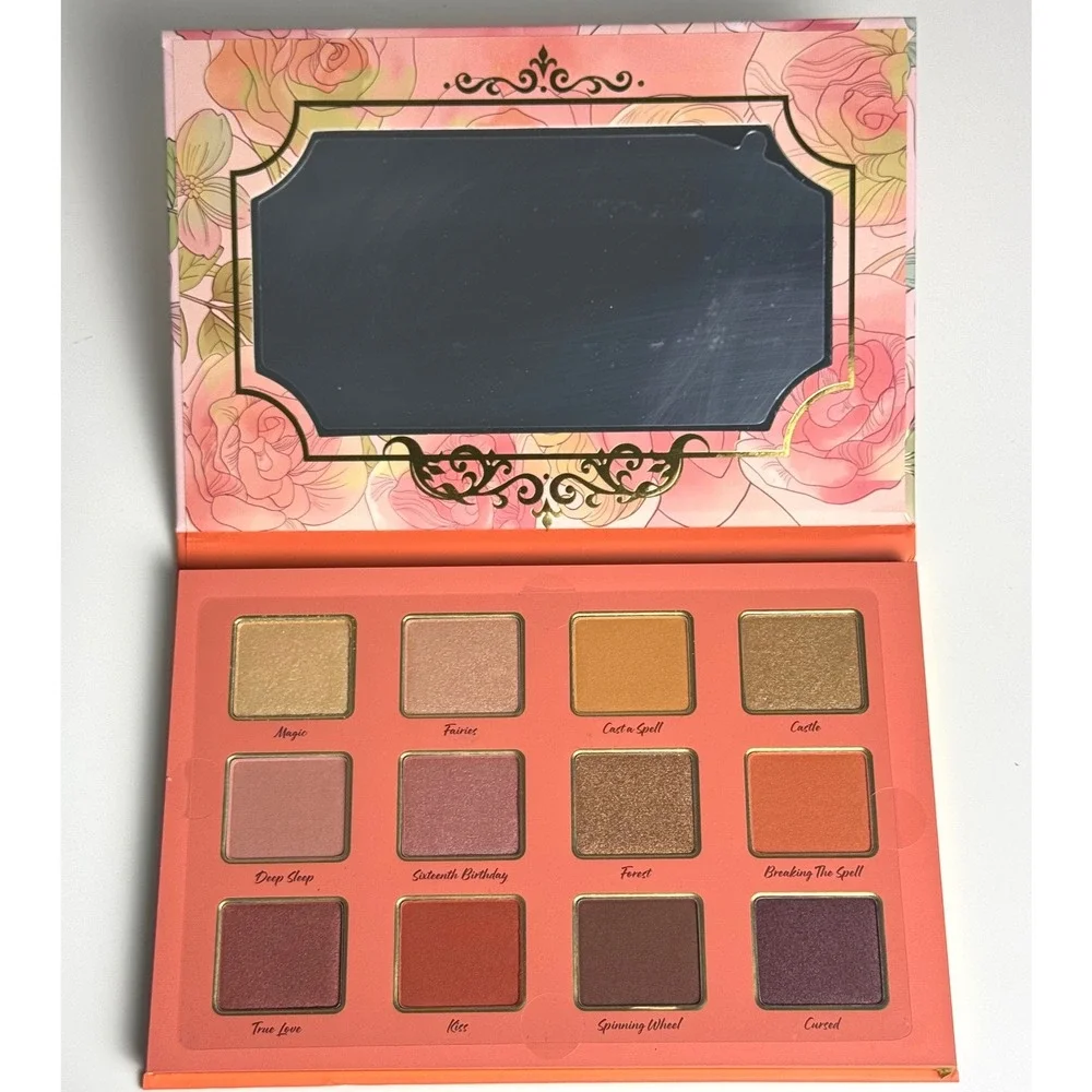 New Disney Sleeping Beauty Aurora Shimmer Eyeshadow Palette Mirror 12 Shades‎